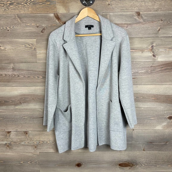 J. Crew Light Gray Sophie Sweater Blazer - Picture 3 of 7